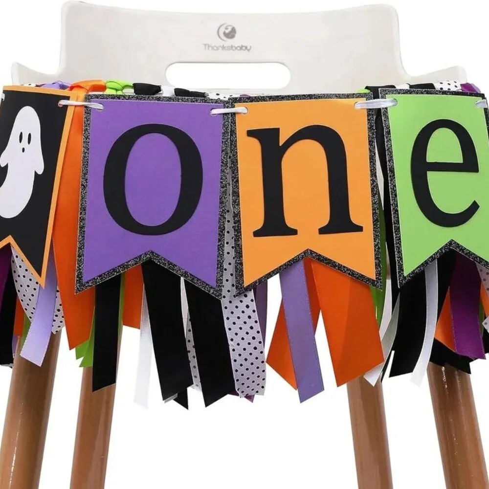 NWT-Spooky 1st Birthday banner- Halloween
